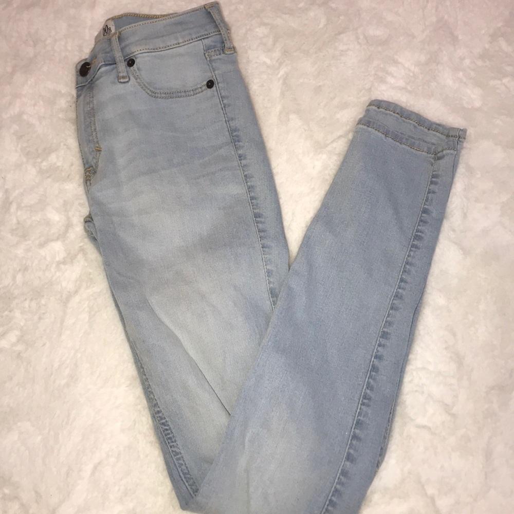 Light denim jeans
